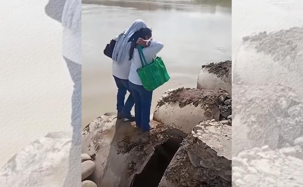Los habitantes tienen que sortear diversos tramos afectados para poder atravesar el río. | Foto: Especial.