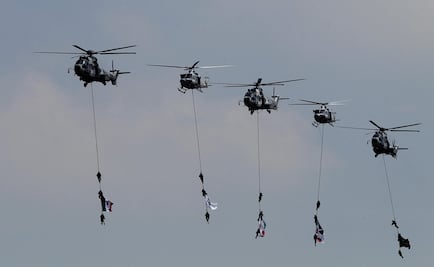Ensaya Sedena espectáculo para Feria Aeroespacial