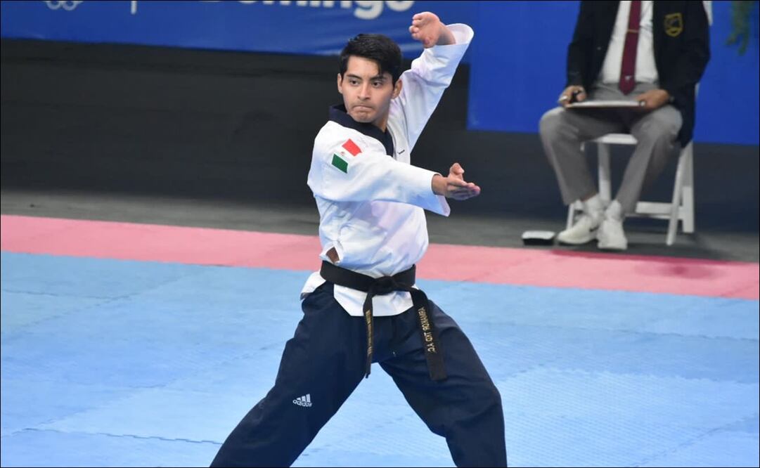 El mexicano William Arroyo se colgó la medalla de oro en taekwondo, en Santo Domingo / FOTO: @OlimpismoMex