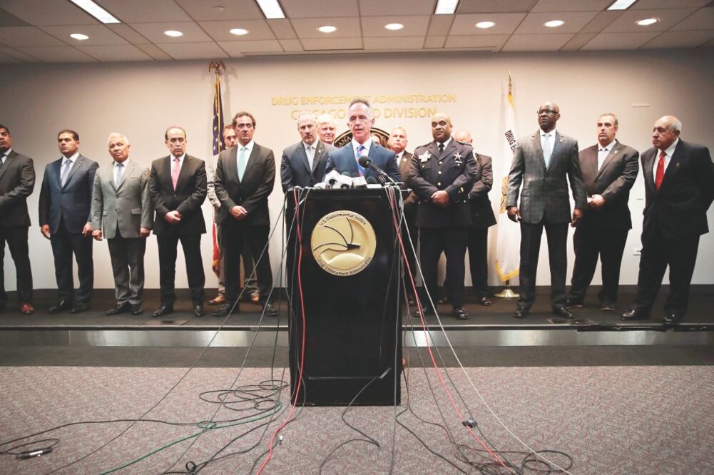 Autoridades de México y Estados Unidos anunciaron la creación de un grupo especial bilateral que buscará desmantelar a grupos del crimen organizado que trasiegan droga y generan violencia en ambos países. Foto: AFP