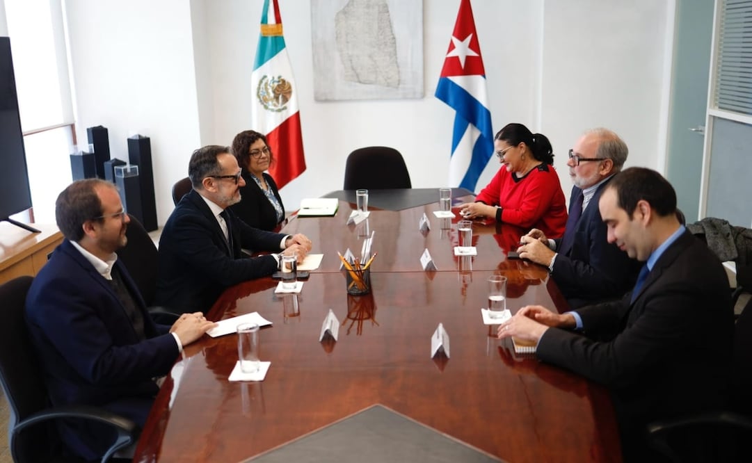 El Embajador Eugenio Martínez Enríquez fue recibido en la Cancillería por el subsecretario para Asuntos Multilaterales y Derechos Humanos de la Secretaría de Relaciones Exteriores. Foto: Enrique Ochoa @OCHOA_MX_UN