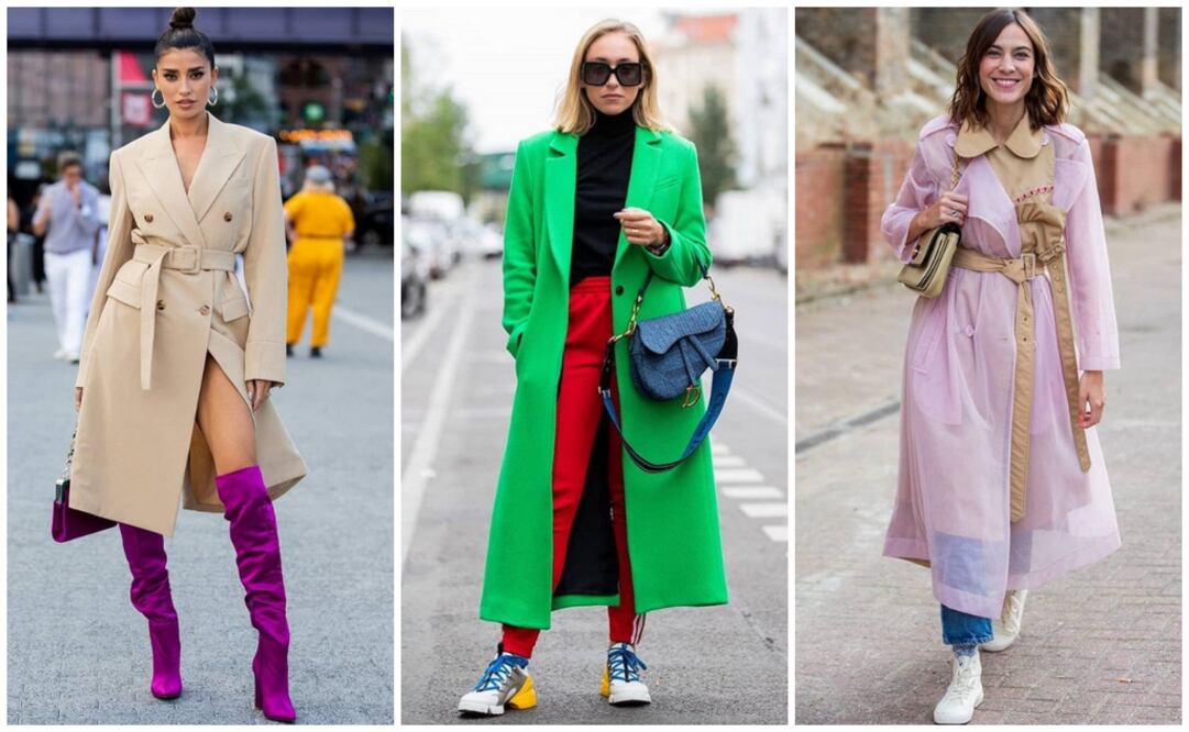 La gabardina es la pieza que anuncia el otoño y se posiciona como la favorita de siempre           Foto: Instagram