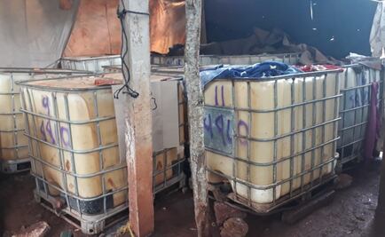 Aseguran inmueble con 13 mil litros de hidrocarburo en Veracruz