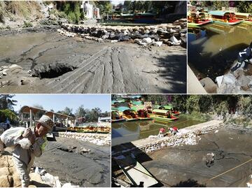 Grieta “devora” canal de Xochimilco