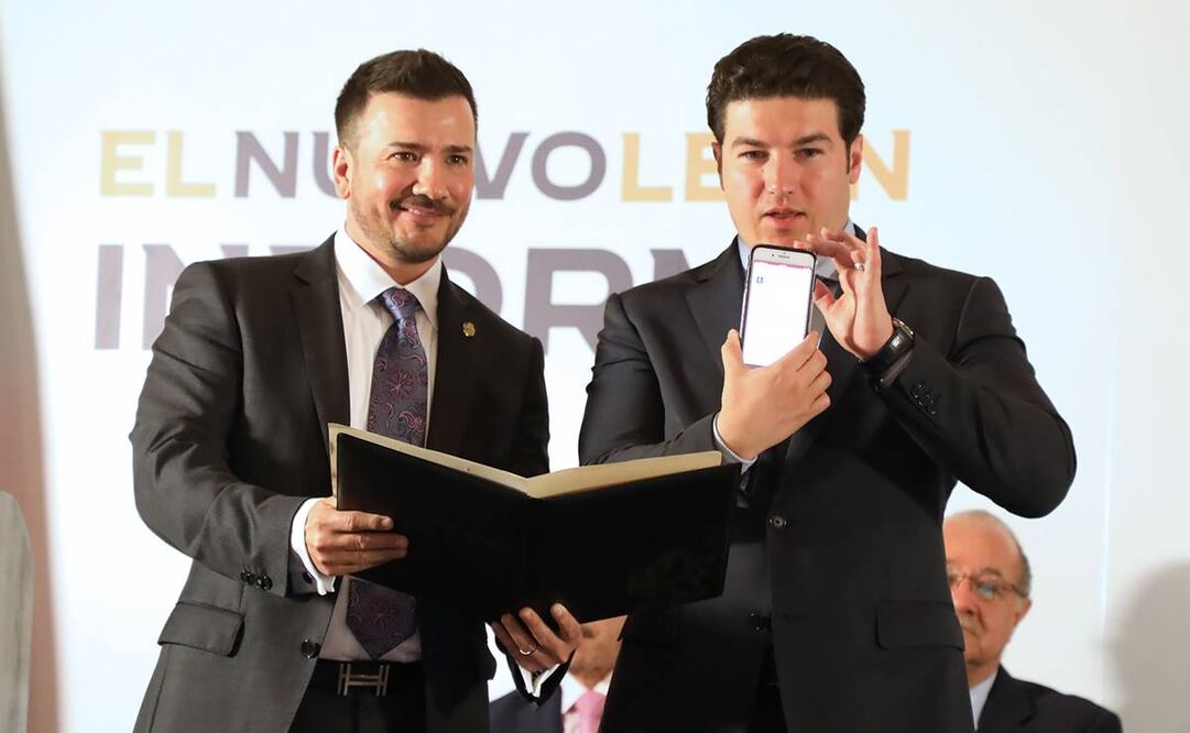 Samuel García, gobernador de Nuevo León, y Josemaría Urrutia García, director del IRCNL Foto: Especial