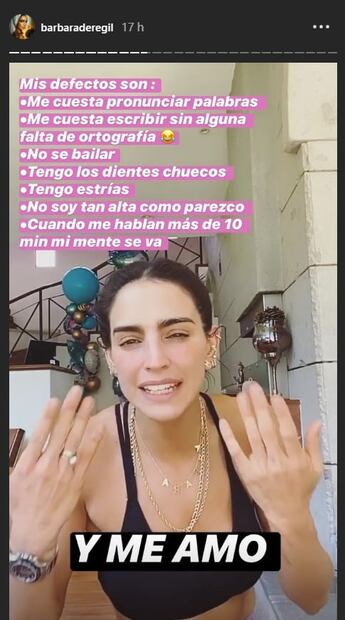 Bárbara de Regil enumera sus defectos y aconseja a quien la critica