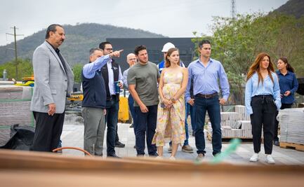 Samuel García supervisa obras del Malecón de Presa La Boca en NL; busca impulsar el desarrollo comercial