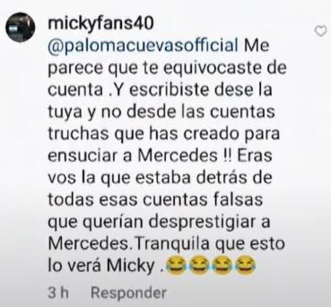 El mensaje que confirmaría romance entre Luis Miguel y Paloma Cuevas