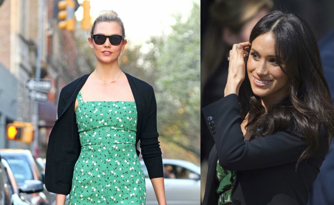 Se trató de un vestido verde con estampados florales ¡muy a la Meghan Markle! fotos: Got Celeb / AP