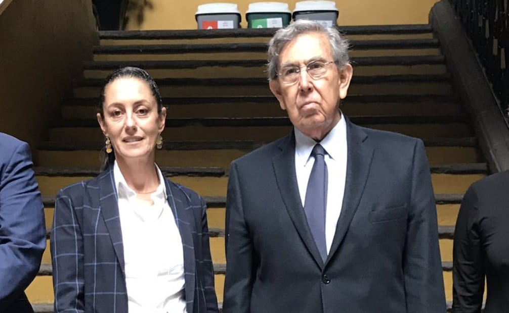 Claudia Sheinbaum Pardo y Cuauhtémoc Cárdenas Solórzano, en noviembre de 2018. Foto: Especial