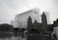 FOTOS: A 18 días del arranque del Mundial, así avanza el FIFA Fan Fest en el Zócalo de CDMX