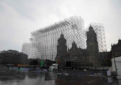 FOTOS: A 18 días del arranque del Mundial, así avanza el FIFA Fan Fest en el Zócalo de CDMX