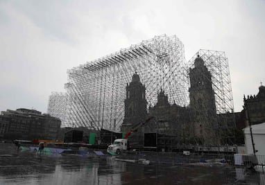 FOTOS: A 18 días del arranque del Mundial, así avanza el FIFA Fan Fest en el Zócalo de CDMX