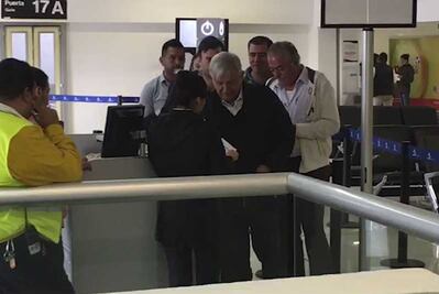 Andrés Manuel López Obrador se prepara para vuelo a Cancún