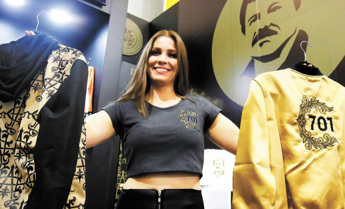 Ropa de la línea El Chapo 701, en IM Intermoda, en Guadalajara. El número alude al sitio que según Forbes ocupa el capo en la lista de ricos. ULISES RUIZ. AFP