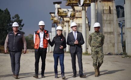 Sheinbaum recorre obra del Tren Interurbano México-Toluca