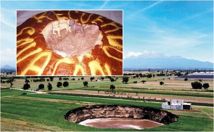 Hacen pan de socavón de Puebla