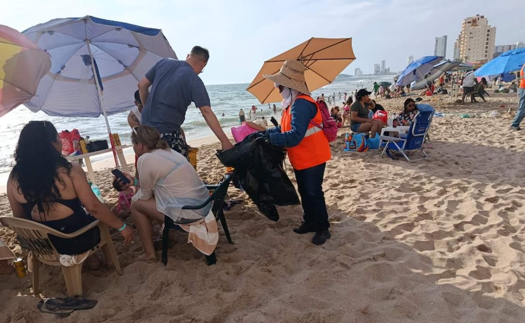 Realizan jornada de limpieza en zonas turísticas de Mazatlán, Sinaloa (22/04/2025). Foto: Oficial