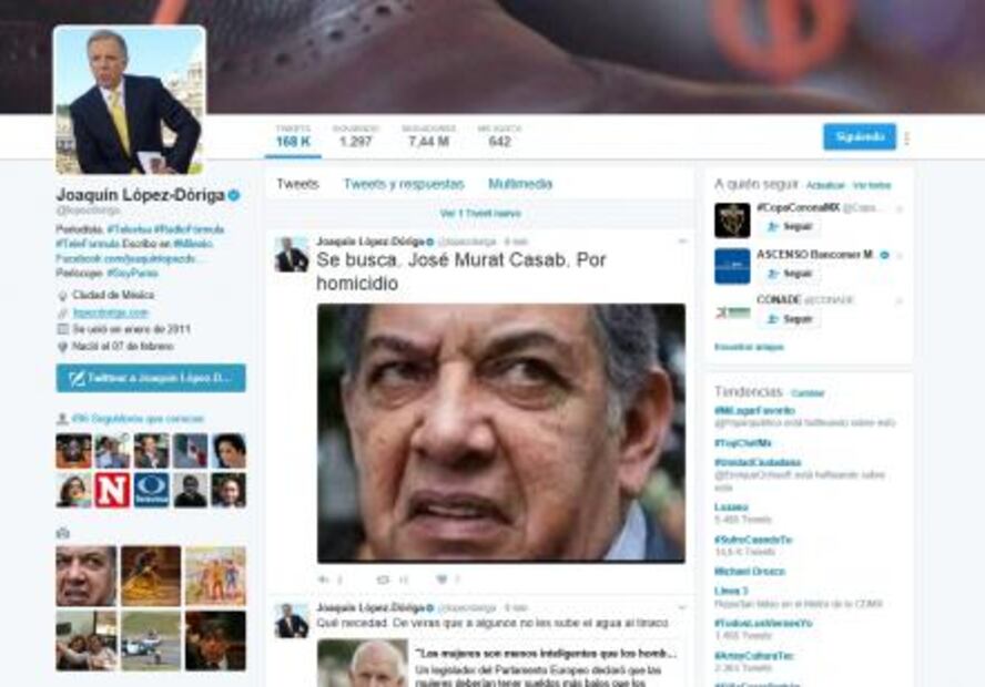 López-Dóriga llama homicida y pederasta a Murat