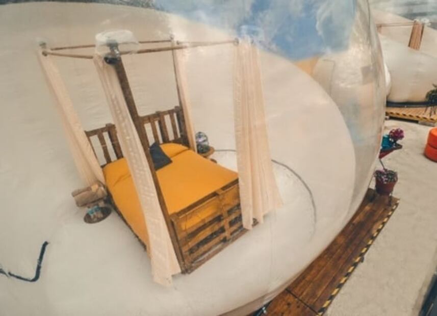 Conoce el nuevo hotel burbuja de un Pueblo Mágico de Tlaxcala