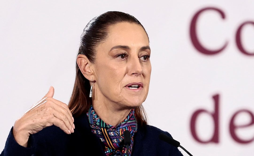 La presidenta Claudia Sheinbaum durante su conferencia mañanera de este miércoles 18 de marzo de 2026 desde Palacio Nacional. Foto: EFE/José Méndez