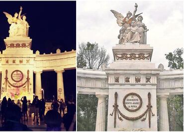 El Hemiclo a Juárez, restaurado en el 2016, ahora fue vandalizado