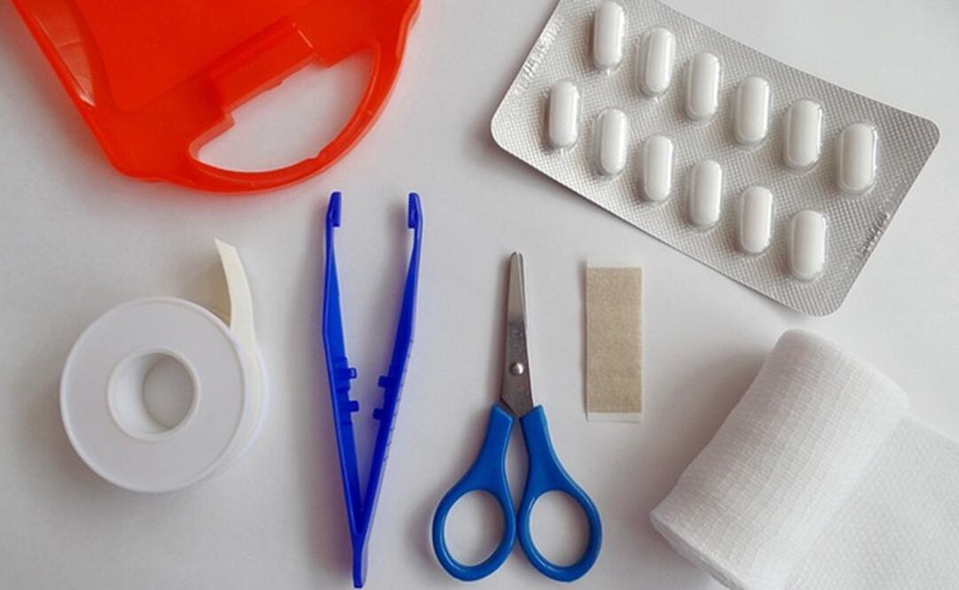 Botiquín de primeros auxilios. Foto: Pixabay