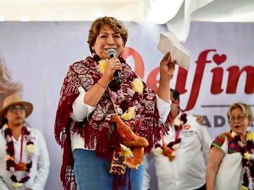 Elecciones 2023: Corcholatas y gobernadores de Morena felicitan a Delfina Gómez
