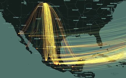 Mapa. Así fue la ruta de la llegada del coronavirus a México