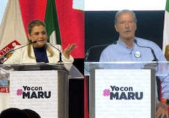 Realizan caravana y concentración en Chihuahua en apoyo a Maru Campos; acuden Fox y Calderón
