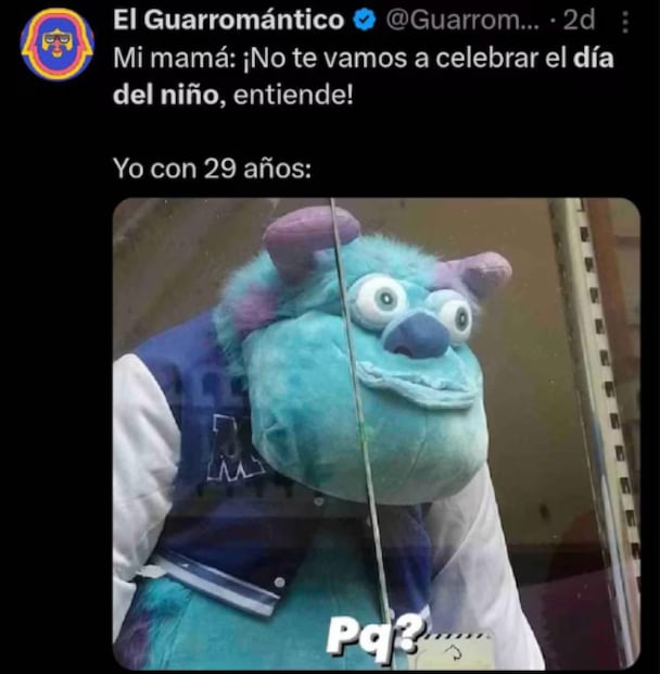 Memes del Día del Niño. Foto: X