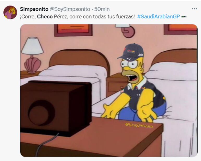 Los memes que dejó el segundo lugar de Checo Pérez en el GP de Arabia Saudita