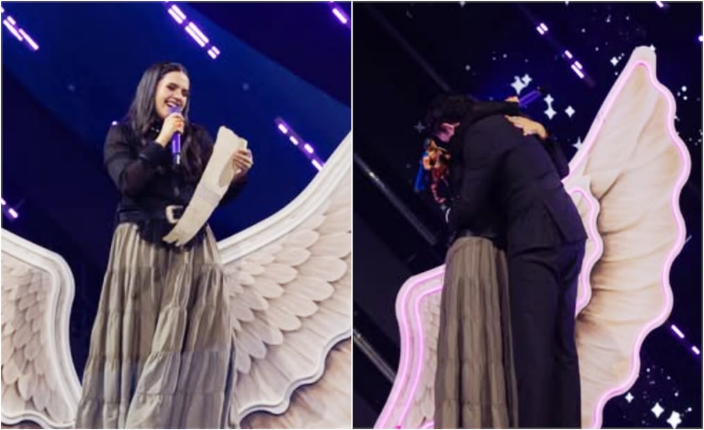 Camila y Alex Fernández en "Juego de voces", durante la emisión del 19 de abril.
Fotos: Instagram, vía @camifdzoficial