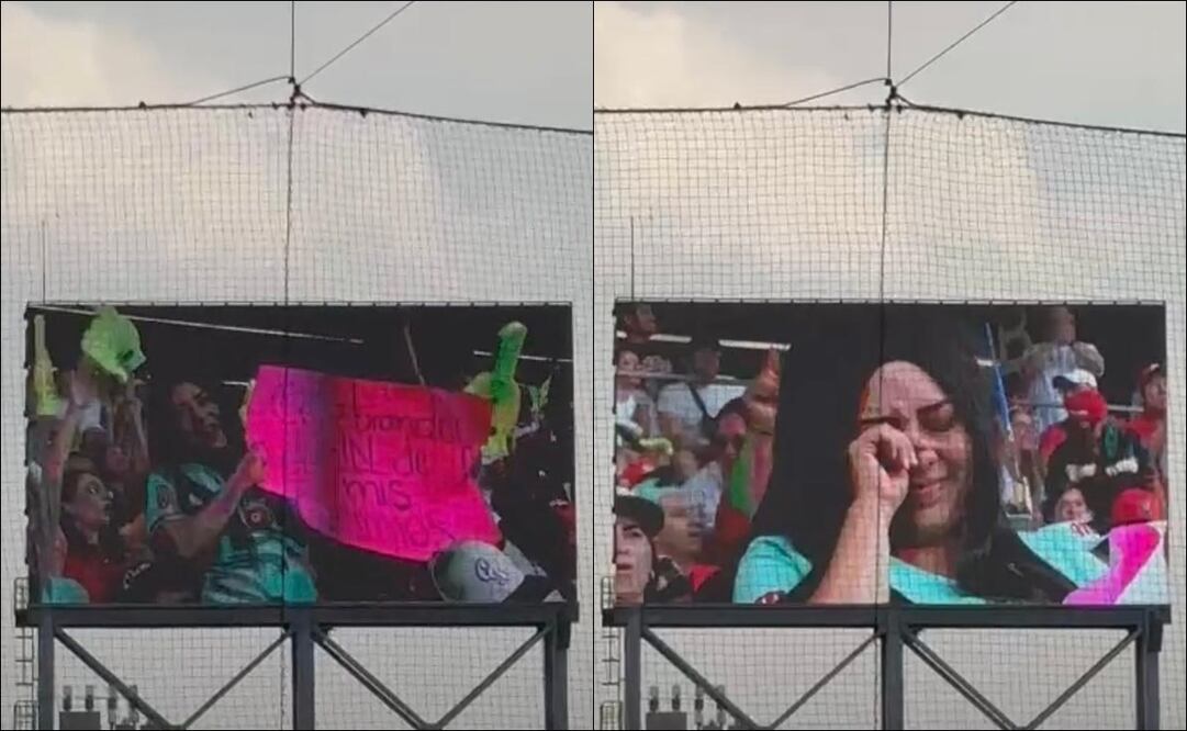 Seguidora de los Diablos Rojos del México festejó fin de quimioterapia y el estadio Alfredo Harp Helú le aplaudió / FOTOS: Capturas de Pantalla