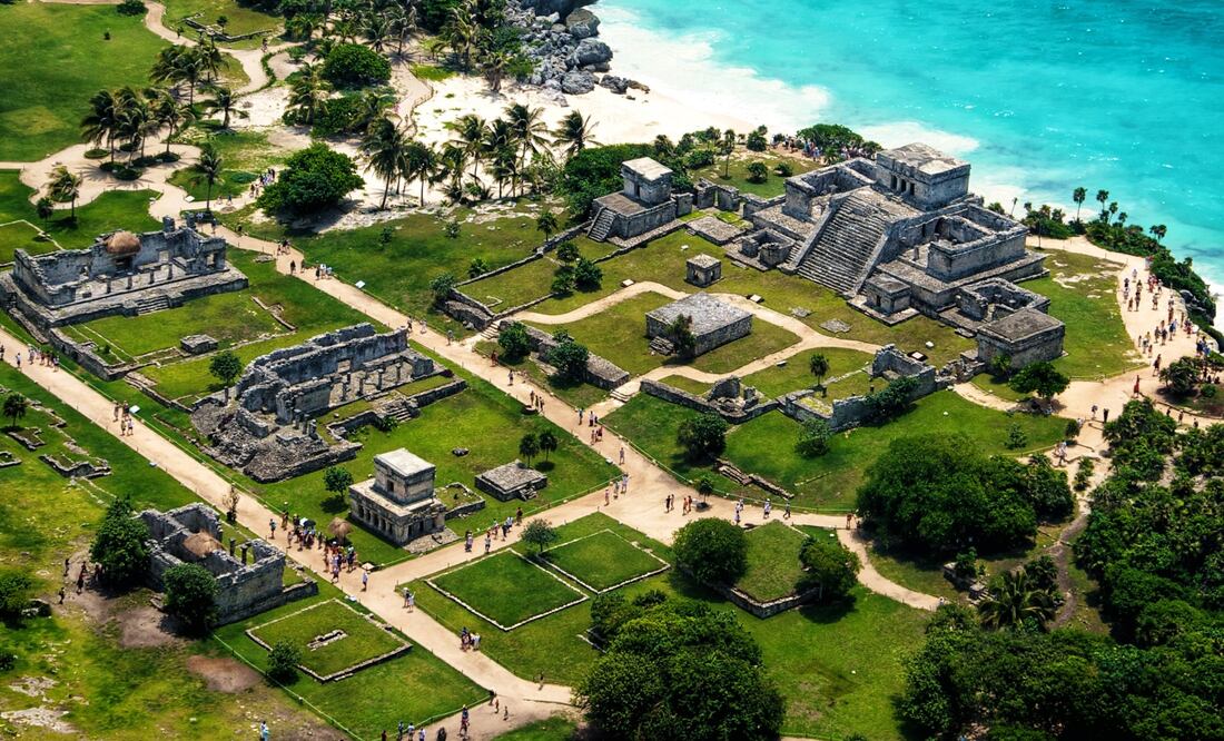 La zona arqueológica maya de Tulum es la única que se ubica a orilla del mar. (Foto: Cortesía FIDETUR Riviera Maya)