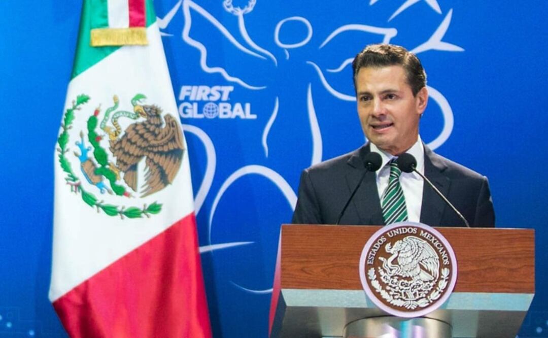 El presidente Enrique Peña Nieto inauguró el Mundial de Robótica 2018 First Global Challenge. Foto: @PresidenciaMX