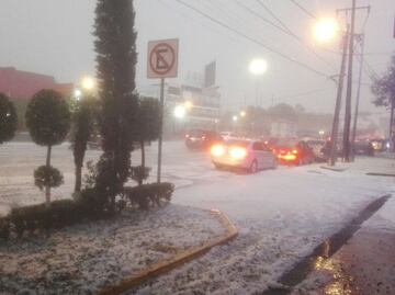 Comparten imágenes de granizo en la CDMX