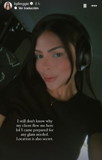 Ferggie Coll, maquillista de la cantante, reveló que se encuentra en México a petición de una clienta muy especial. Foto: Instagram