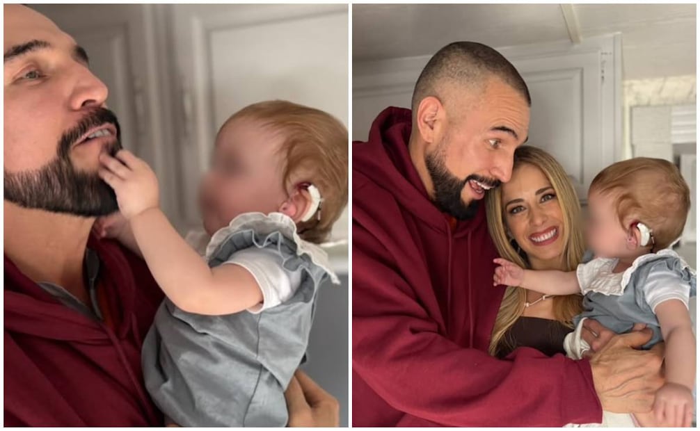 Carmen Aub y su hija Lu junto a Rafael Amaya.
Instagram carmenaub