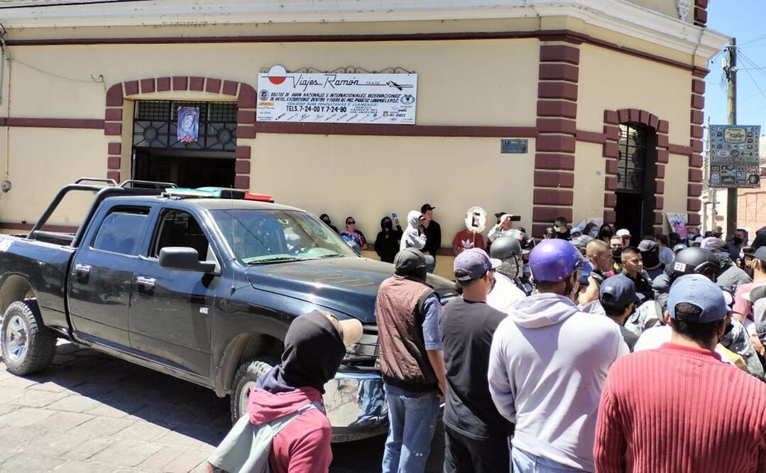 Policías estatales en Teocaltiche. Foto: Especial