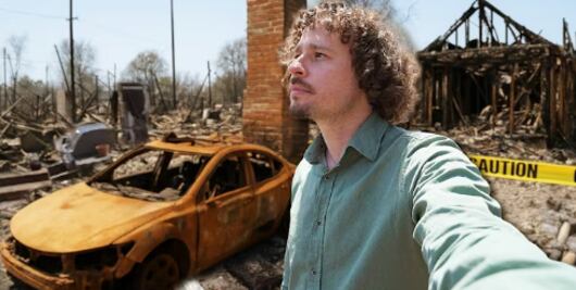 Luisito Comunica muestra casas en cenizas tras mega incendio en Los Ángeles; "estoy impactado con el nivel de destrucción"