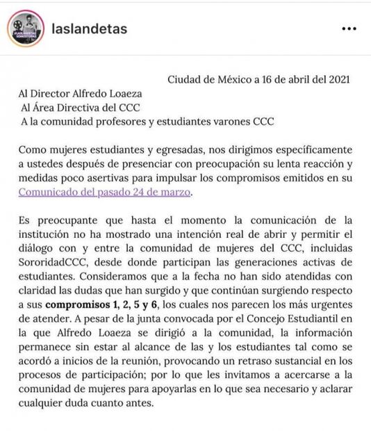 El Centro de Capacitación Cinematográfica incumple acuerdo para frenar violencia de género
