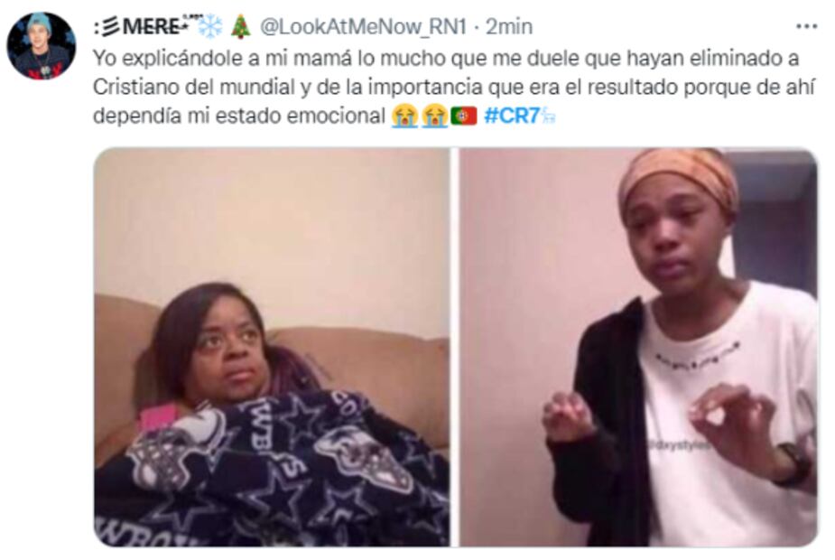 Cristiano Ronaldo fue blanco de memes tras la eliminación de Portugal
