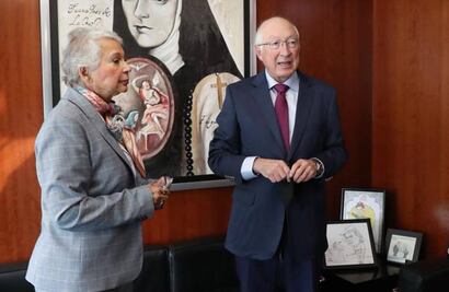 Se reúne presidenta del Senado con embajador de Estados Unidos, Ken Salazar