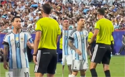 Lionel Messi encara al árbitro tras el Argentina vs Suiza: "Háblame bien, no faltes el respeto"