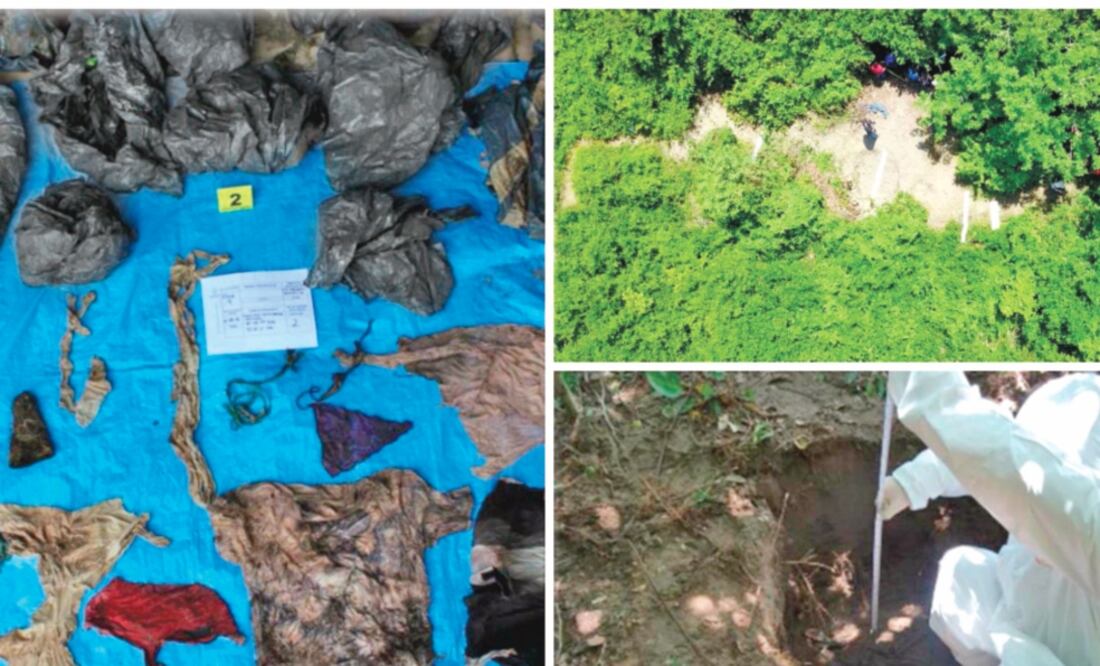 Autoridades exhortaron a quienes tienen familiares desaparecidos a acercarse a la fiscalía estatal para crear perfiles genéticos y compararlos con los restos hallados en la fosa. (FISCALÍA DEL ESTADO)