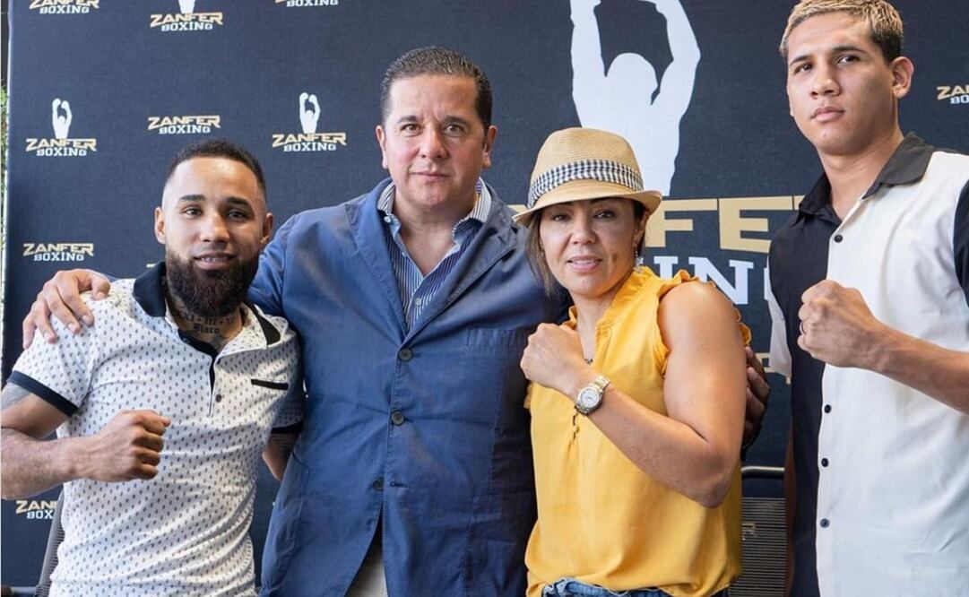 Jackie Nava en la conferencia de prensa sobre su retiro - FOTO: Instagra, @zanferboxing