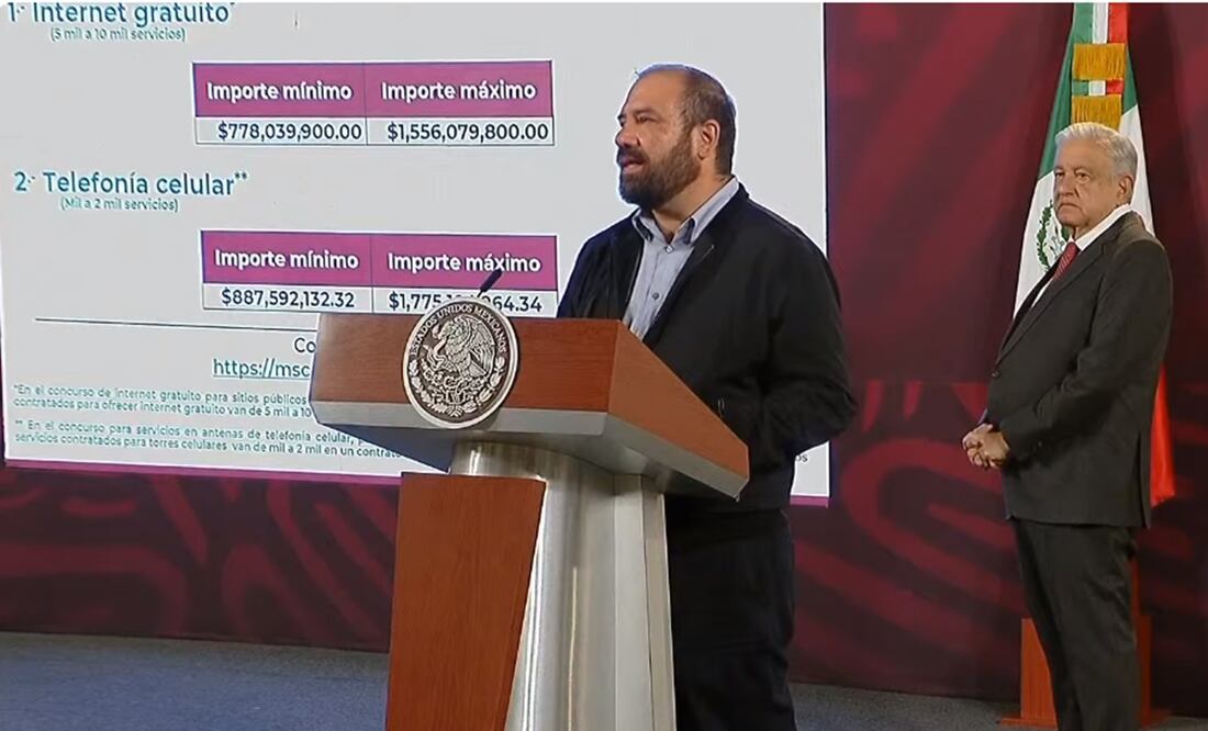 El coordinador de estrategia Digital Nacional destacó el “servicio nuevo” llamado órbita baja. Foto: Captura