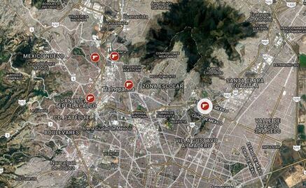 Mapa. Las colonias más peligrosas de Tlalnepantla