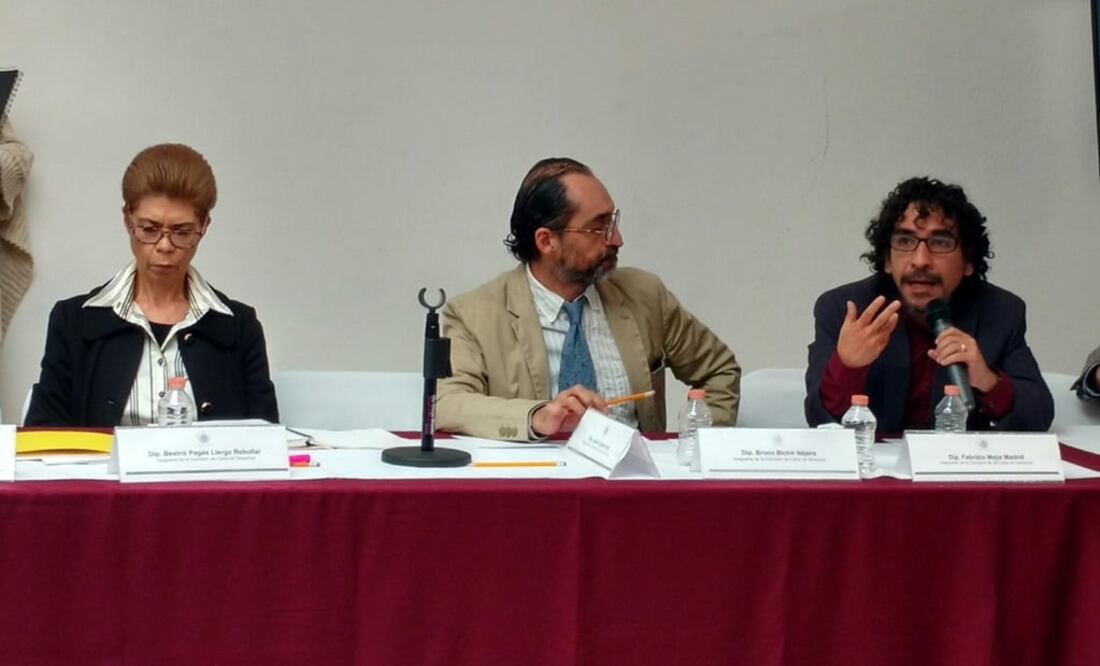 El diputado de Morena, Bruno Bichir, se reincorporó a los trabajos de la Asamblea Constituyente. Foto Gerardo Suárez